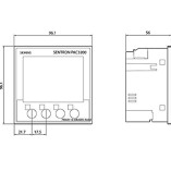 Siemens PAC3200 7KM2112-0BA00-2AA0 dimensions